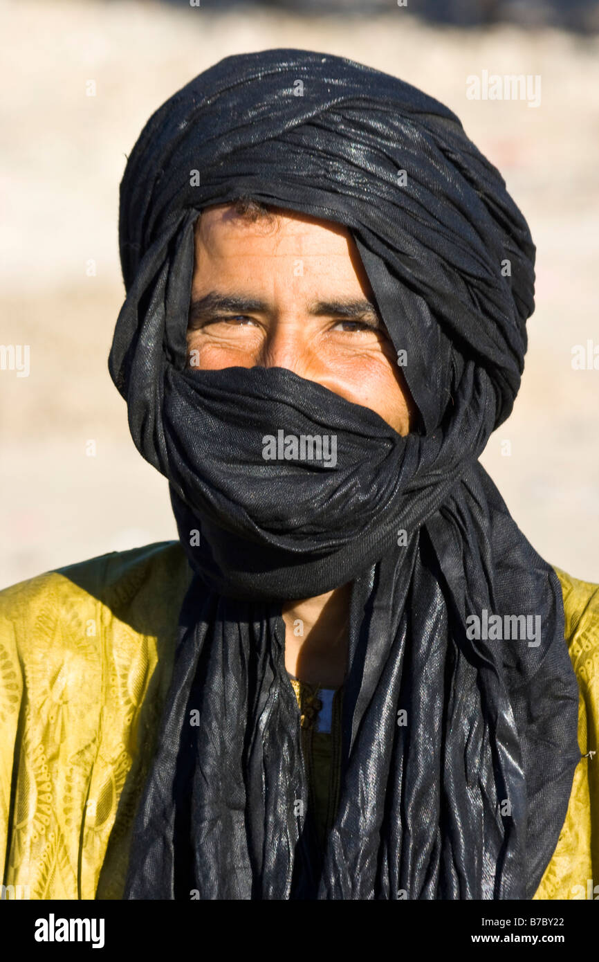 Giovane uomo Tuareg in Timbuktu Mali Foto Stock