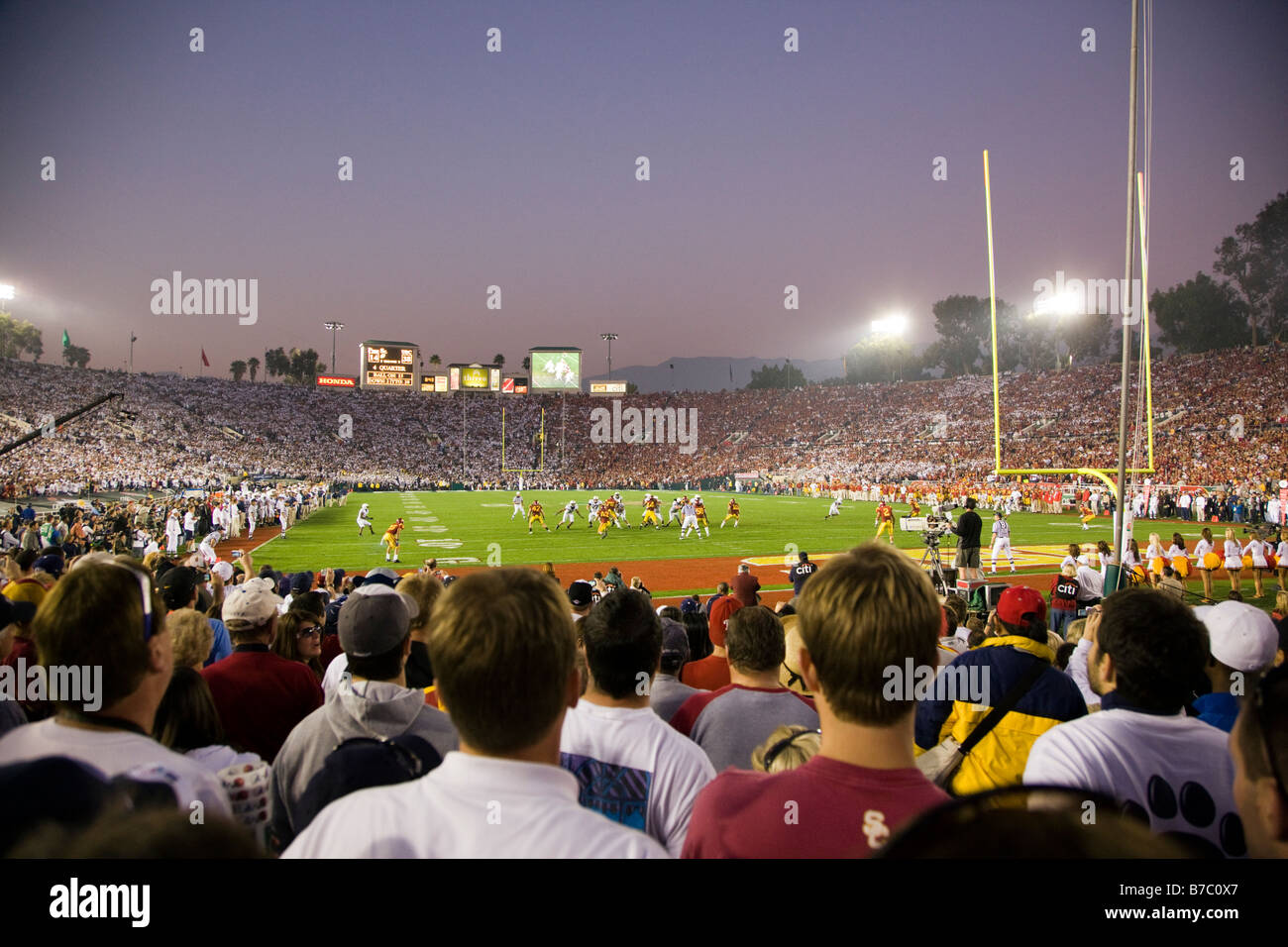 Annuale di giorno di nuovi anni Rose Bowl gioco di calcio. USC versus PSU, Pasadena, California, Stati Uniti d'America Foto Stock