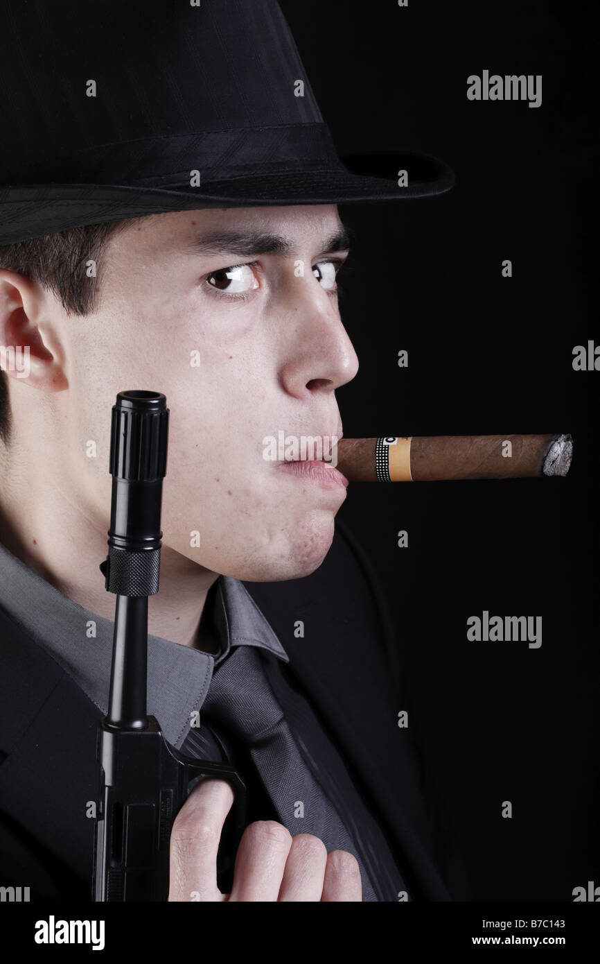 Detective privato / mafia Foto Stock