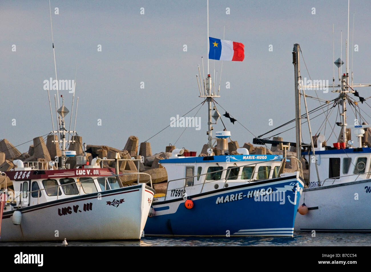 Porto du Bassin in Havre Aubert Iles de la Madeleine Quebec Foto Stock