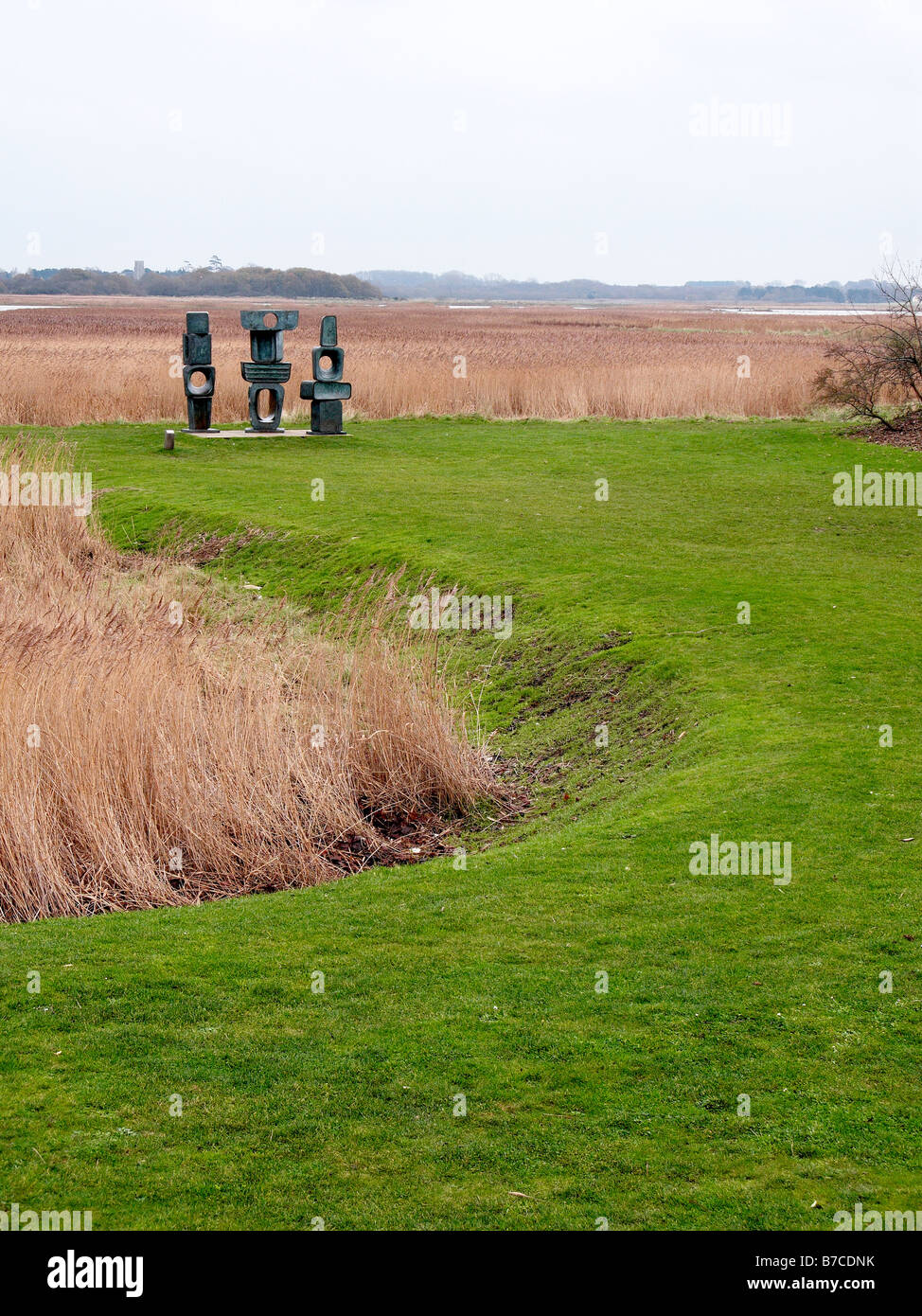 Snape suffolk barbara hepworth Foto Stock