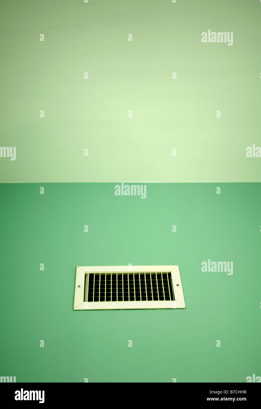 Sfiato aria apertura verde fresco vento casa respirare Foto Stock