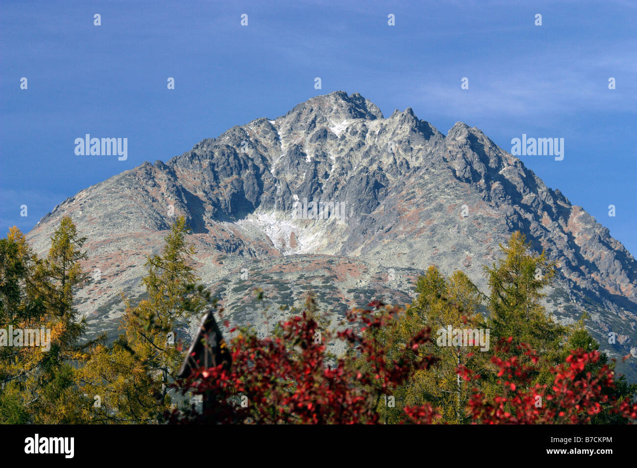 Gerlachovsky stit, Alti Tatra in Slovacchia Foto Stock