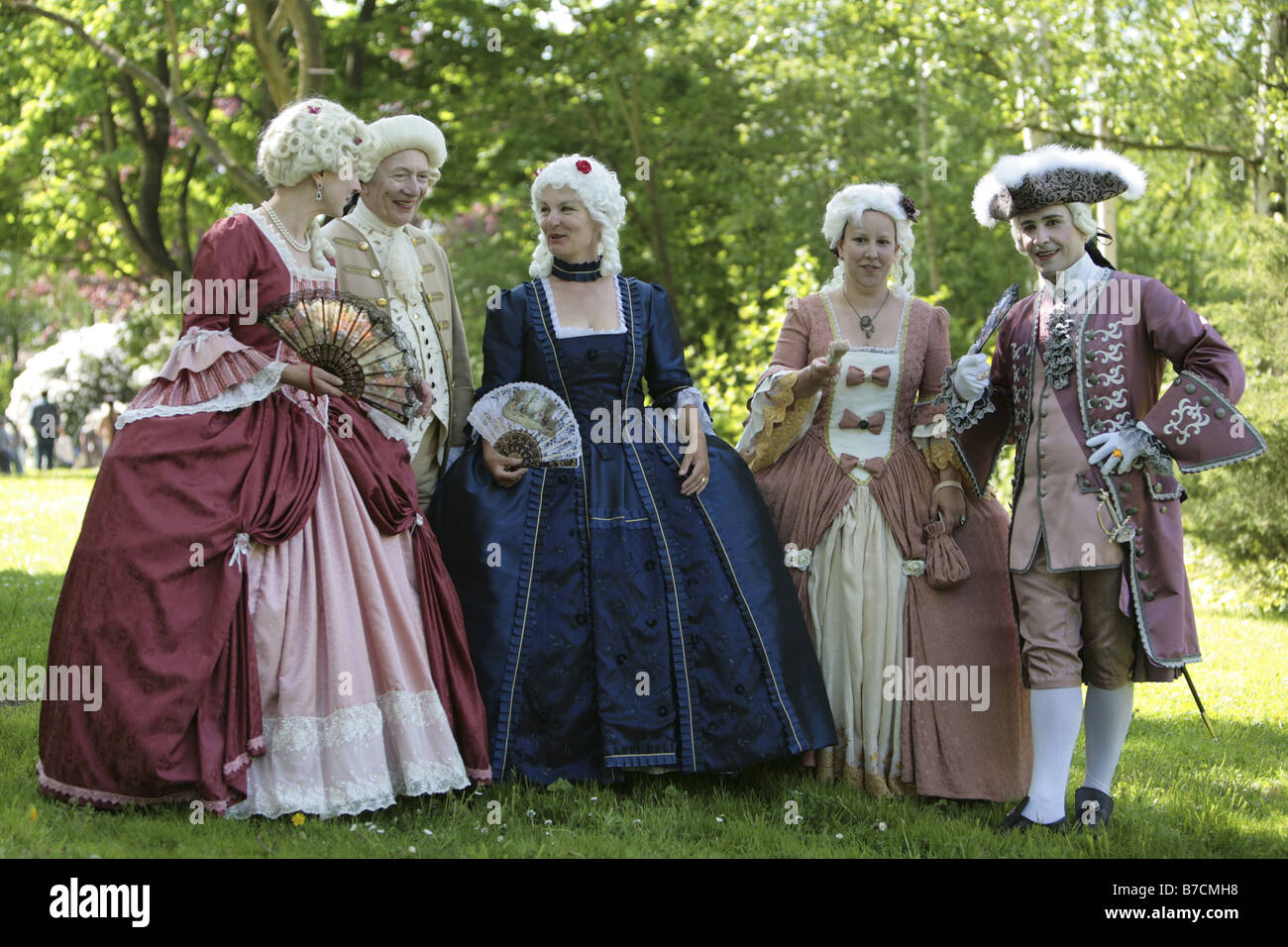 Uomo e donna nel periodo barocco, in Germania, in Sassonia, Zwickau Foto  stock - Alamy