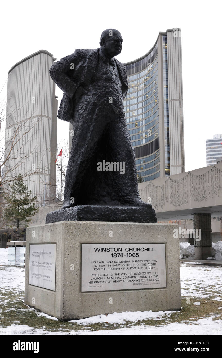 Winston Churchill monumento Foto Stock