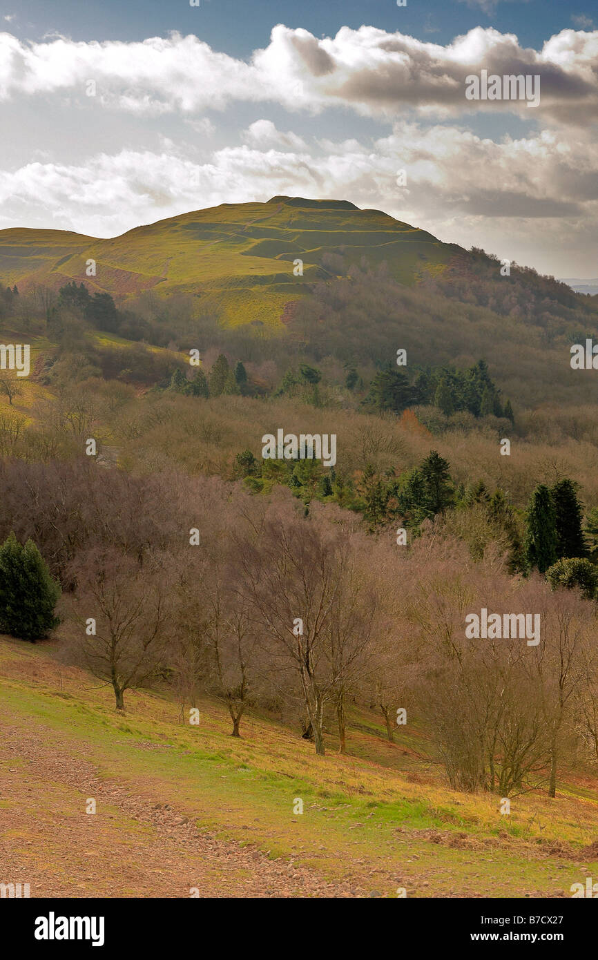 Herefordshire Beacon, Malvern Hills, Worcestershire in autunno. Foto Stock