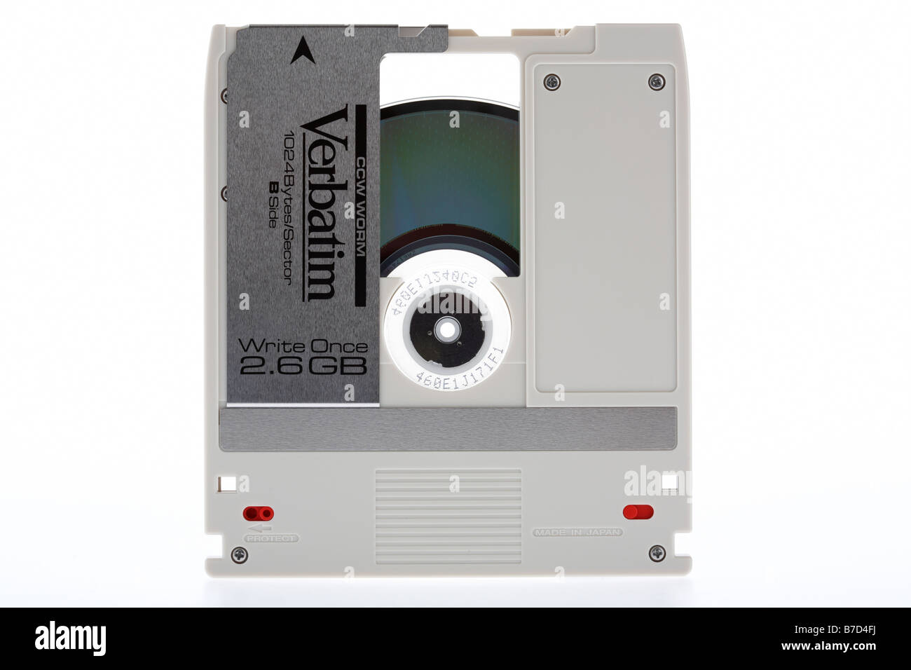 Aprire il vecchio ccw WORM su disco ottico dei supporti di stampa per i sistemi di storage Foto Stock