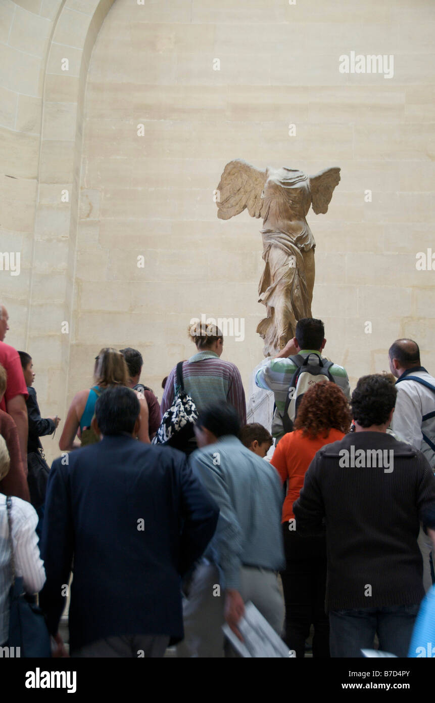 La Vittoria di Samotracia. Louvre. Parigi Foto Stock