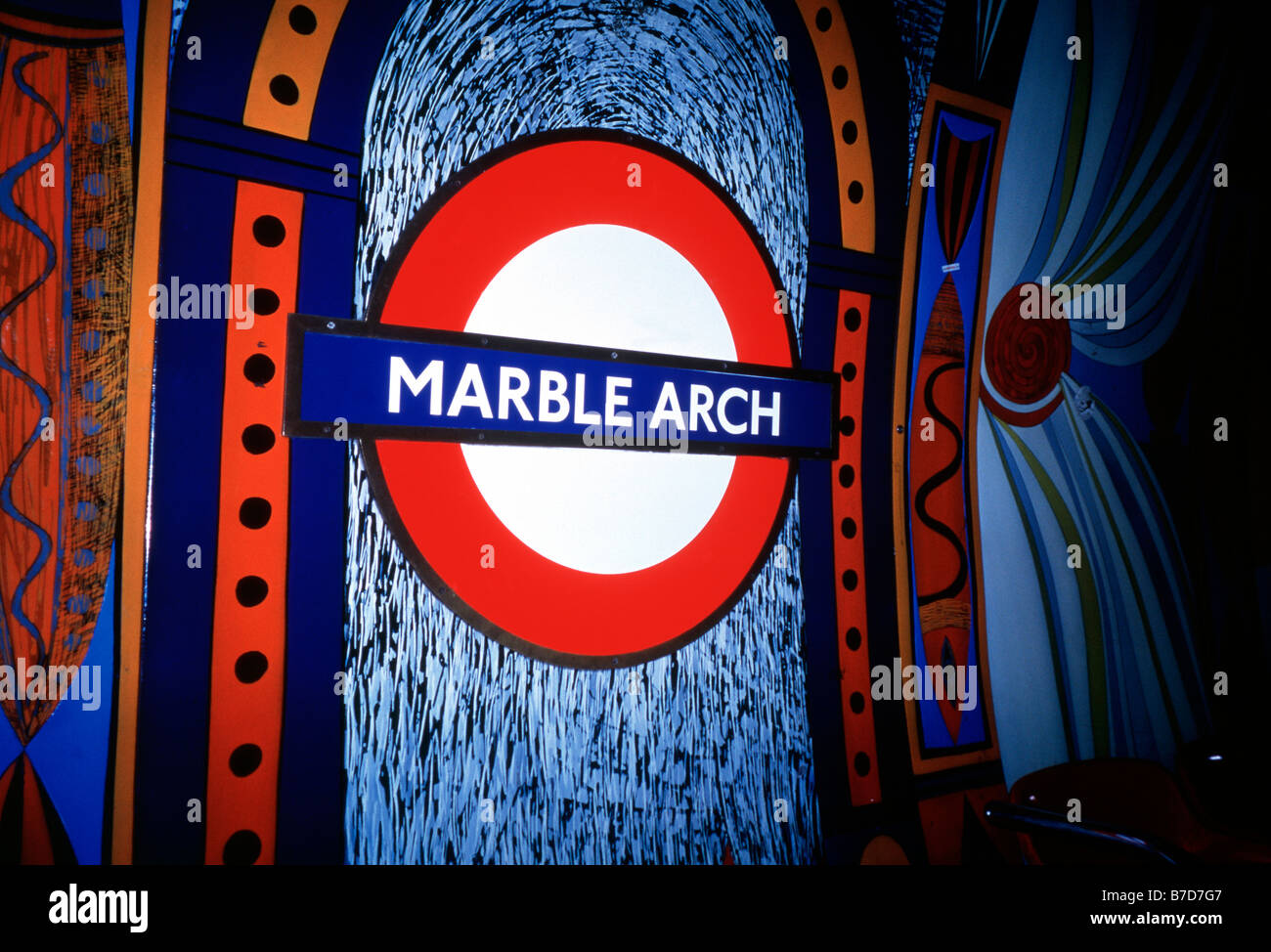 Stazione della metropolitana di Marble Arch Foto Stock