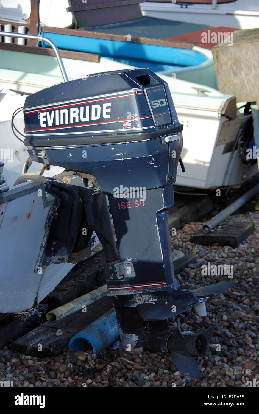 Evinrude ISE 50 Motore fuoribordo Foto stock - Alamy