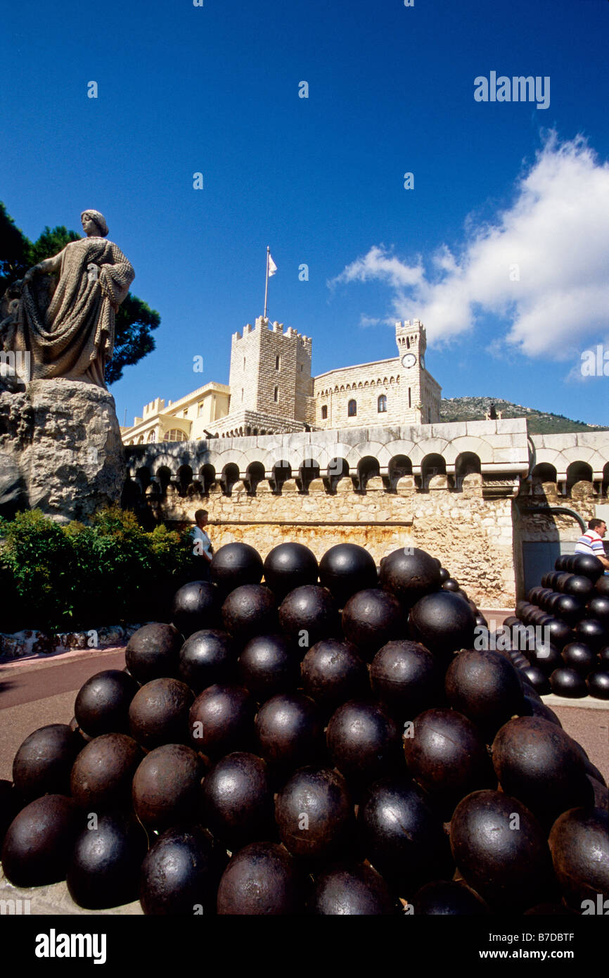 Il Palazzo del Principe di Monaco nel centro storico della città Foto Stock