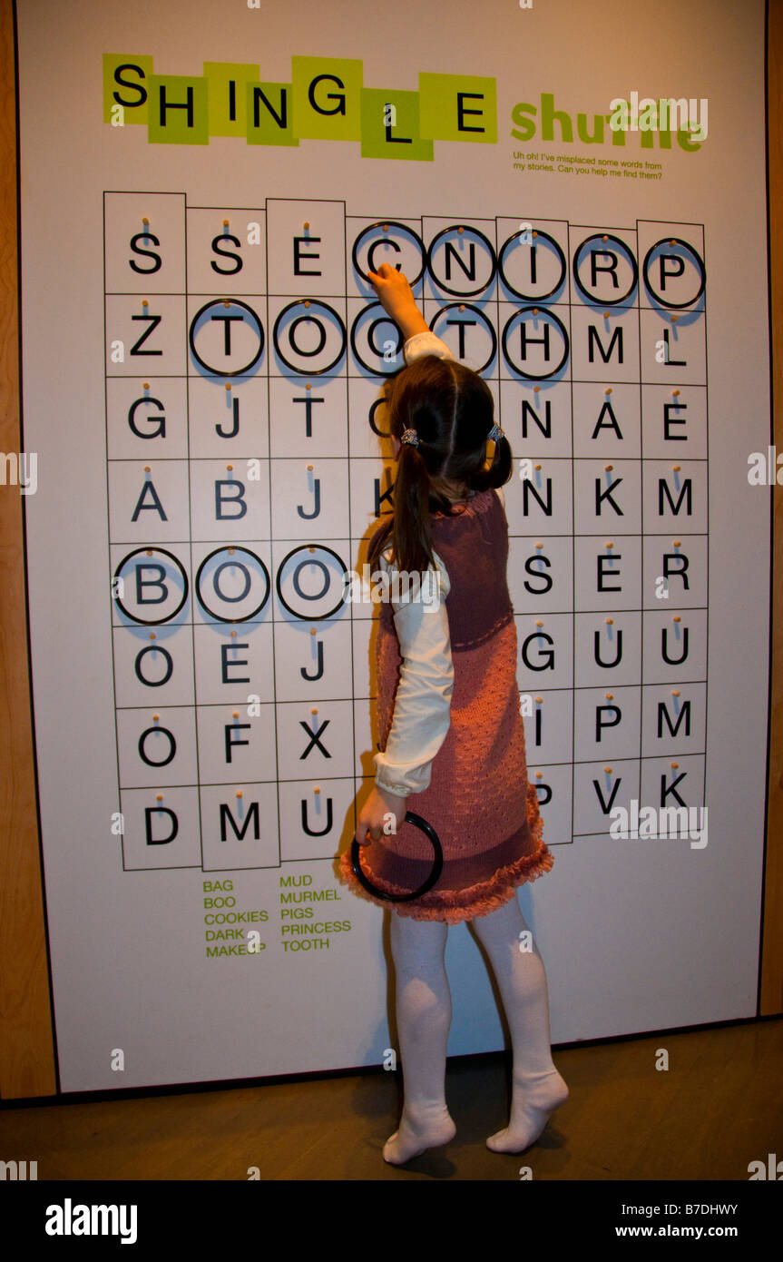 Mostra didattica di Robert Munsch presso il museo di McCord Montreal Foto Stock