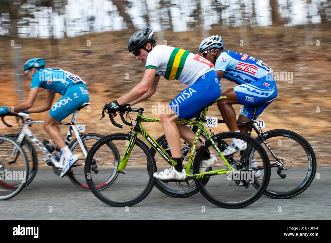 Aaron KEMPS QLD sulla terza tappa del Tour Down Under 2009 Foto Stock