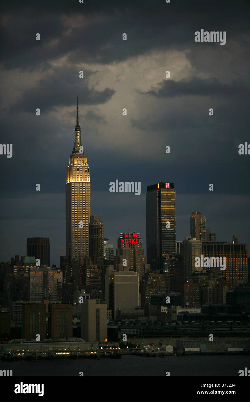 Empire State Building di New York City, Stati Uniti d'America Foto Stock