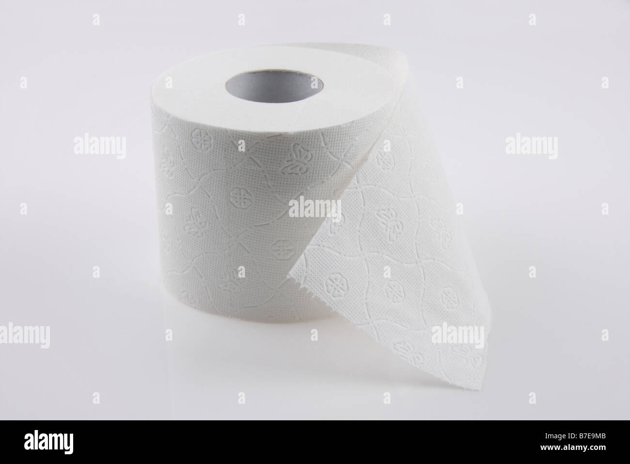 Immagine di clip di rotolo di carta igienica solo uso editoriale Foto Stock