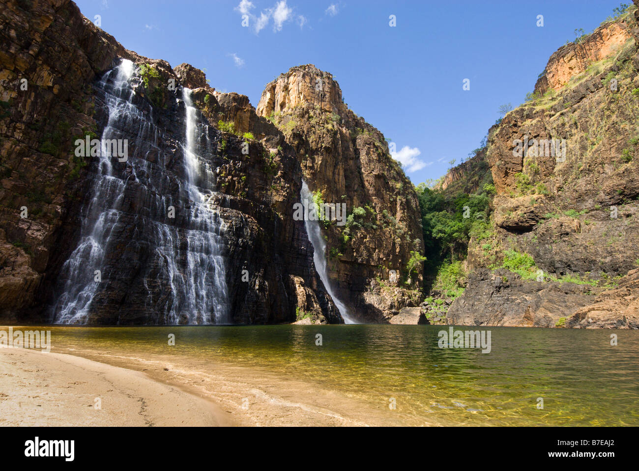 Twin Falls nel Parco Nazionale Kakadu Foto Stock