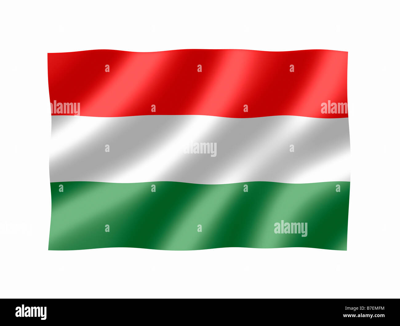 Ungheria Ungheria bandiera nazionale Foto Stock