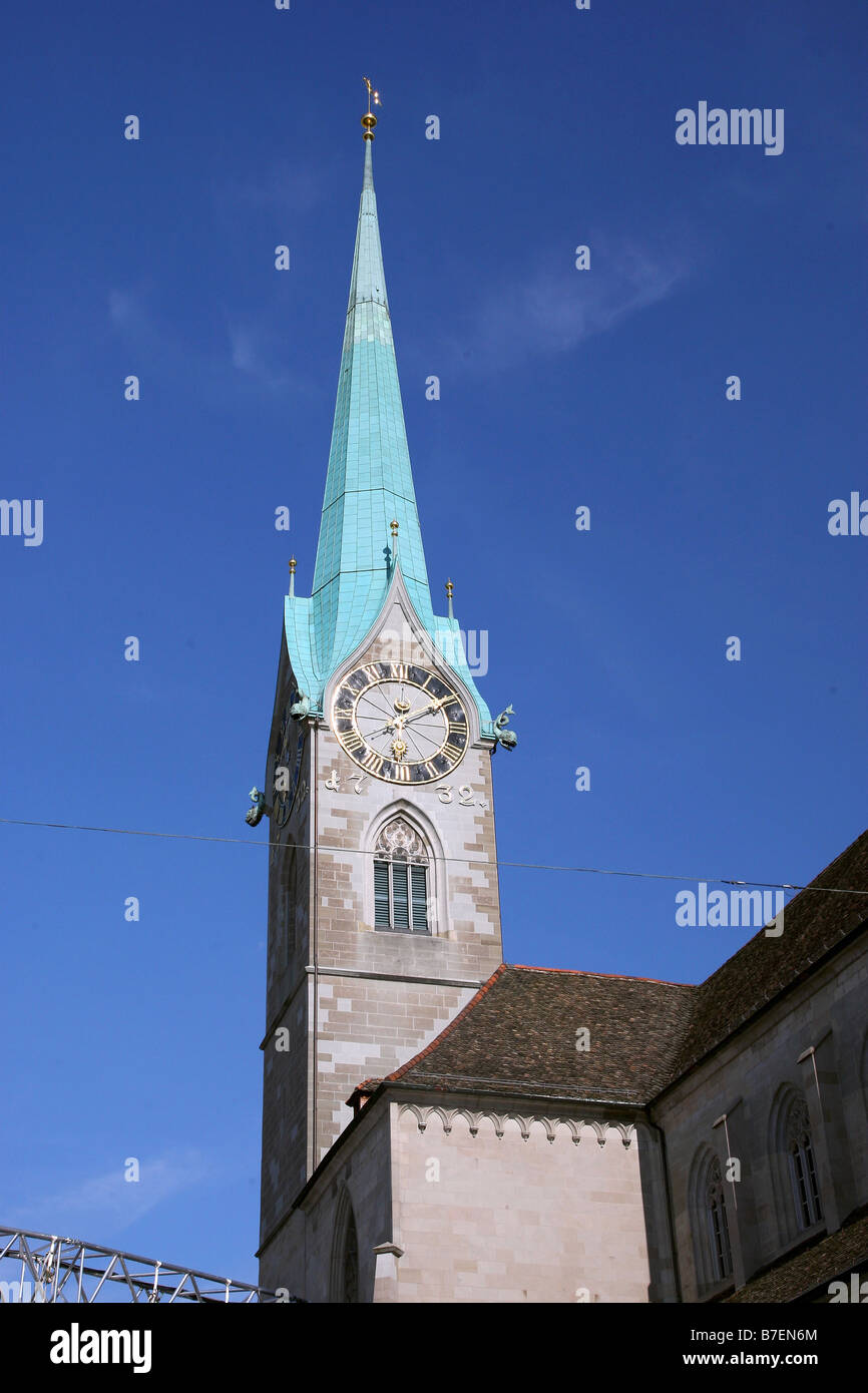 FRAUMUNSTER (WOMENS MINSTER) ZURIGO SVIZZERA ZURIGO SVIZZERA 20 Giugno 2008 Foto Stock