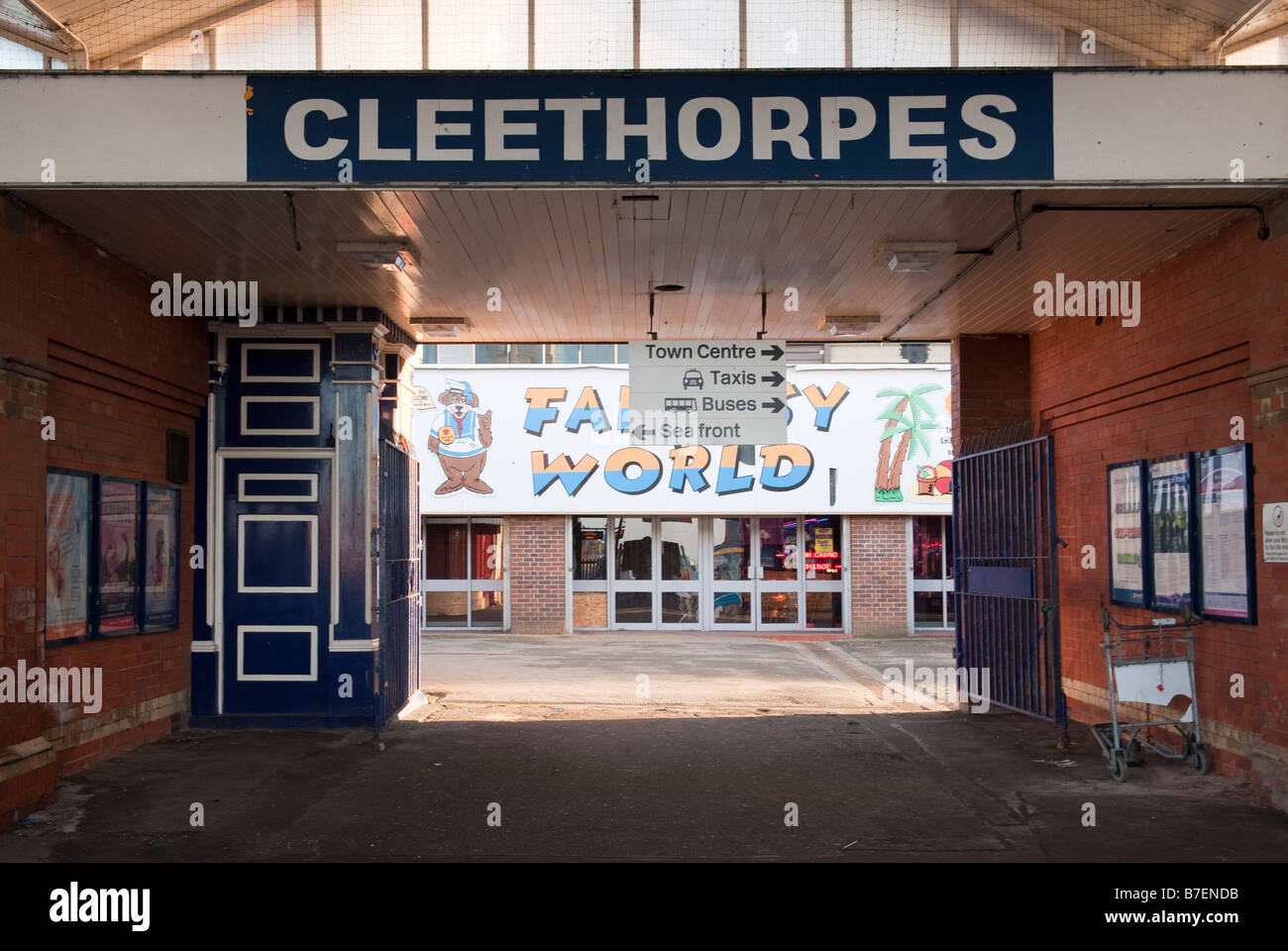 Cleethorpes stazione ferroviaria nord-est della Lincolnshire,Gran Bretagna Foto Stock