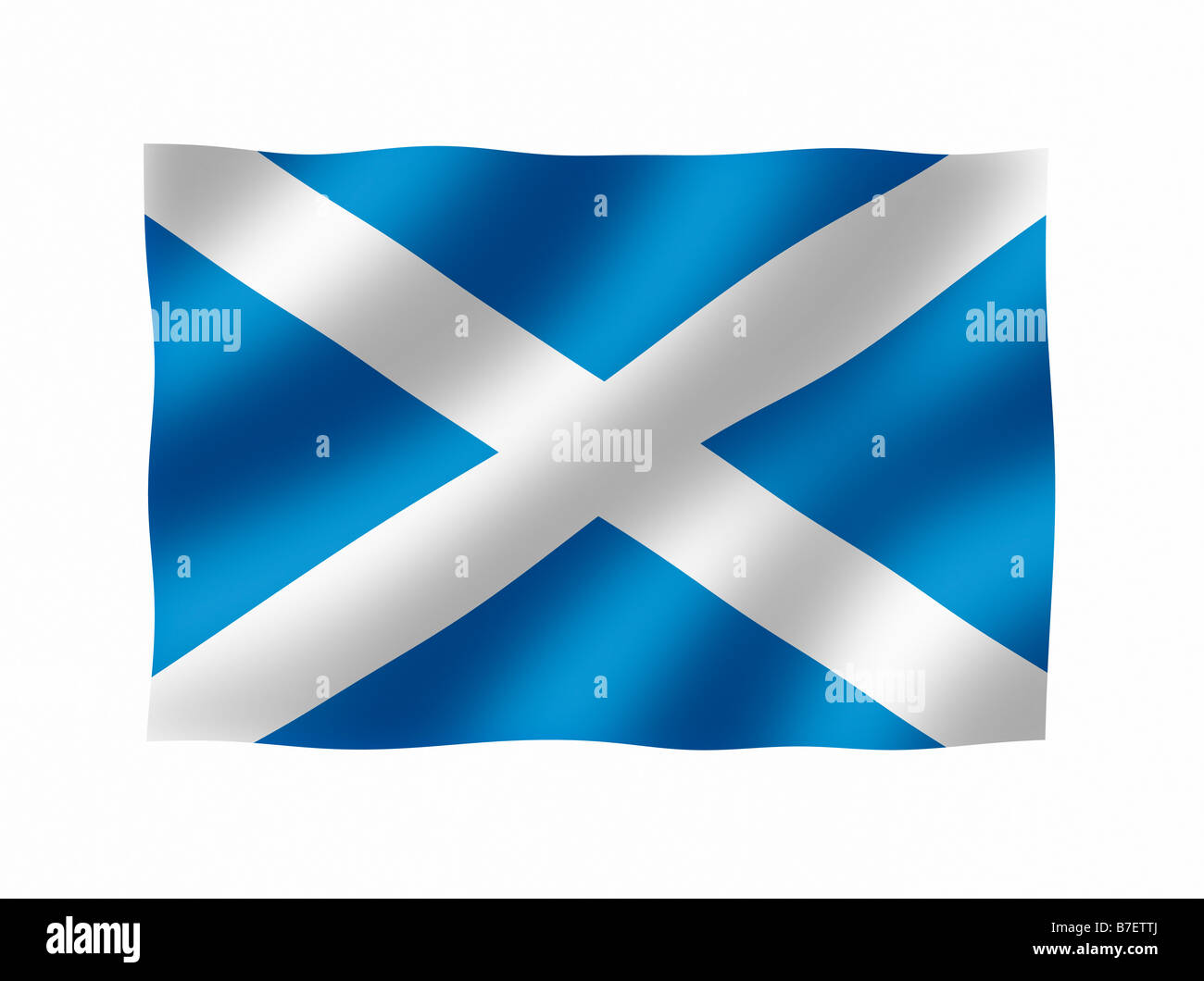 Scozia Highlands scozzesi bandiera nazionale Foto Stock