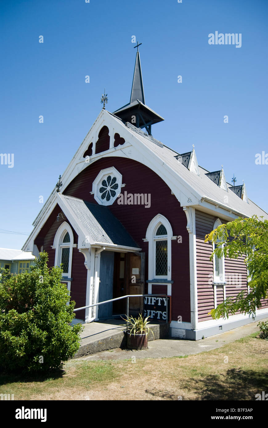 Vecchia Chiesa di Arti & Mestieri Centro, Rolleston, Selwyn District, Canterbury, Nuova Zelanda Foto Stock
