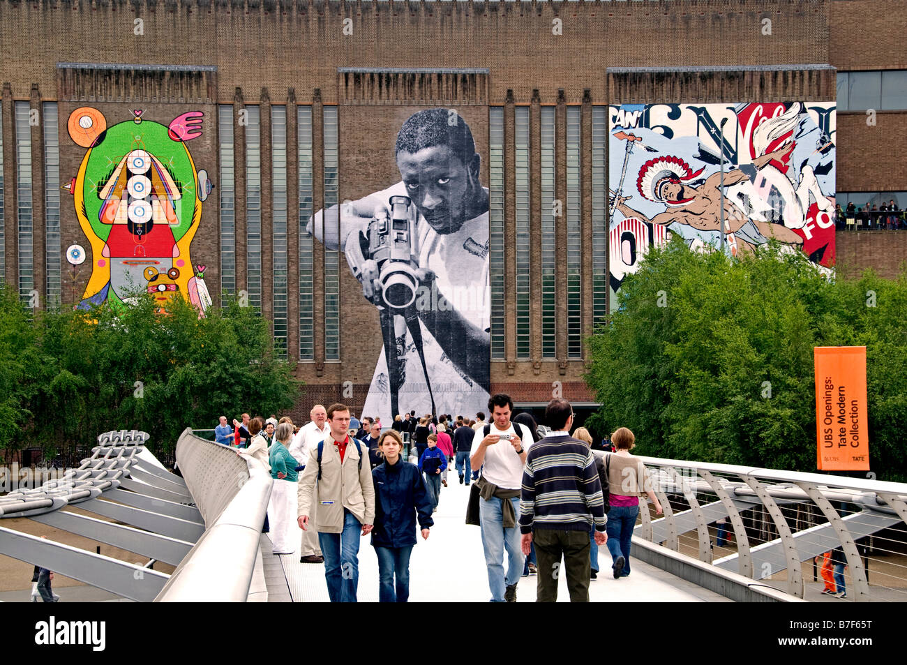 Tate Modern collection museum South Bank di Londra Tamigi Foto Stock