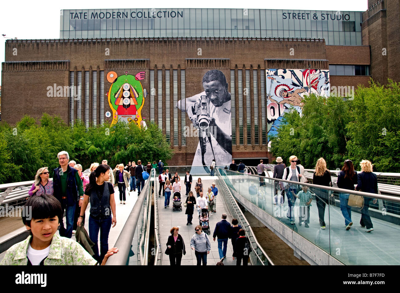 Tate Modern collection museum South Bank di Londra Tamigi Foto Stock