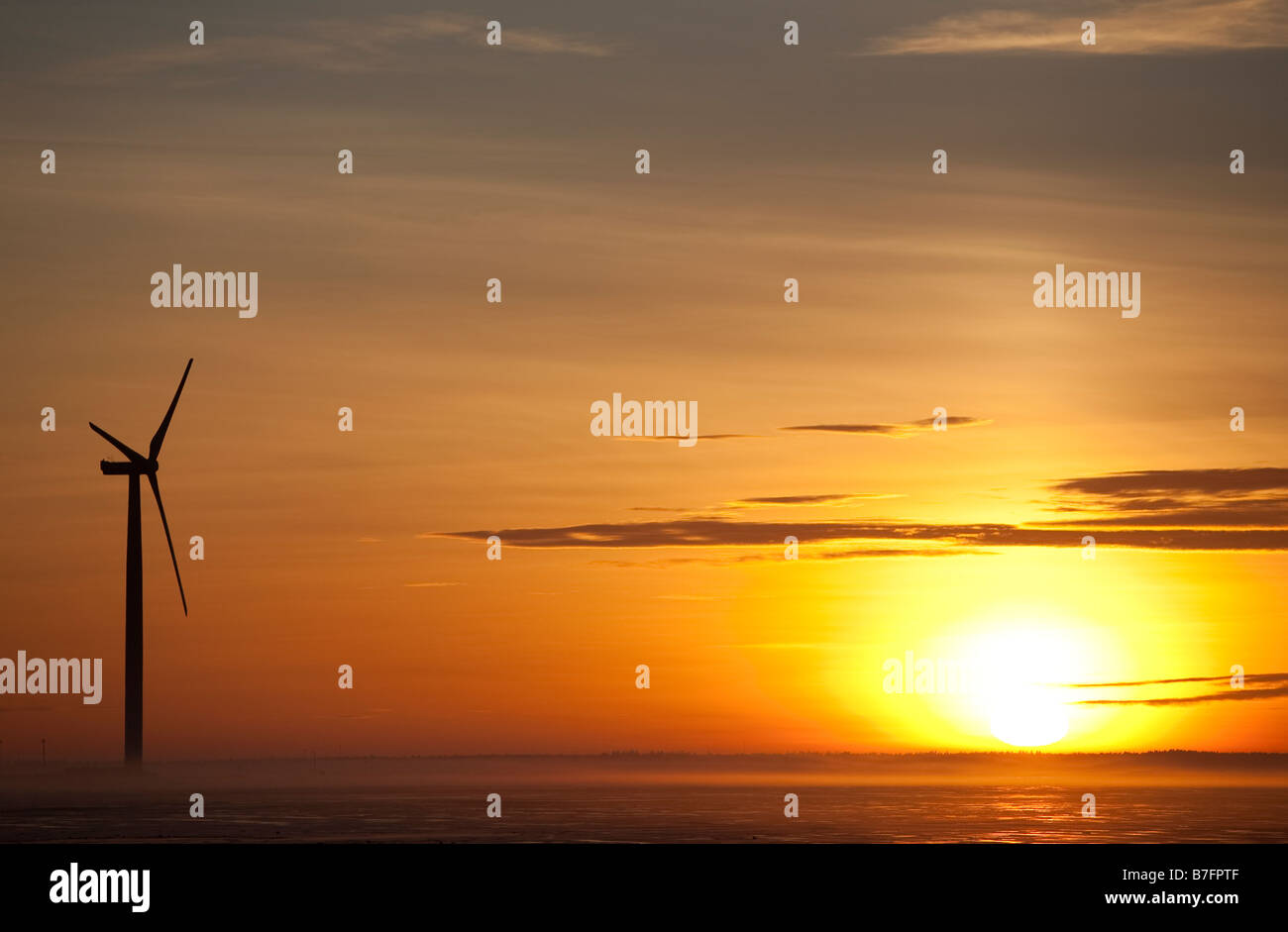 3 megawatt (MW) Winwind turbina eolica in mare , Finlandia Foto Stock