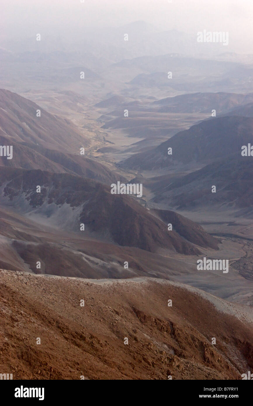 Deserto di Atacama Cile colorato paesaggio polverosi asciutti Foto Stock