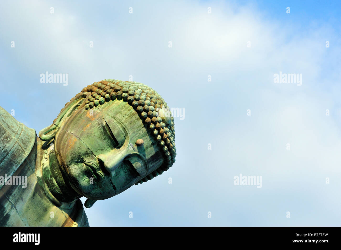 Grande Buddha, Kotoku-in a Kamakura, nella prefettura di Kanagawa, Giappone Foto Stock