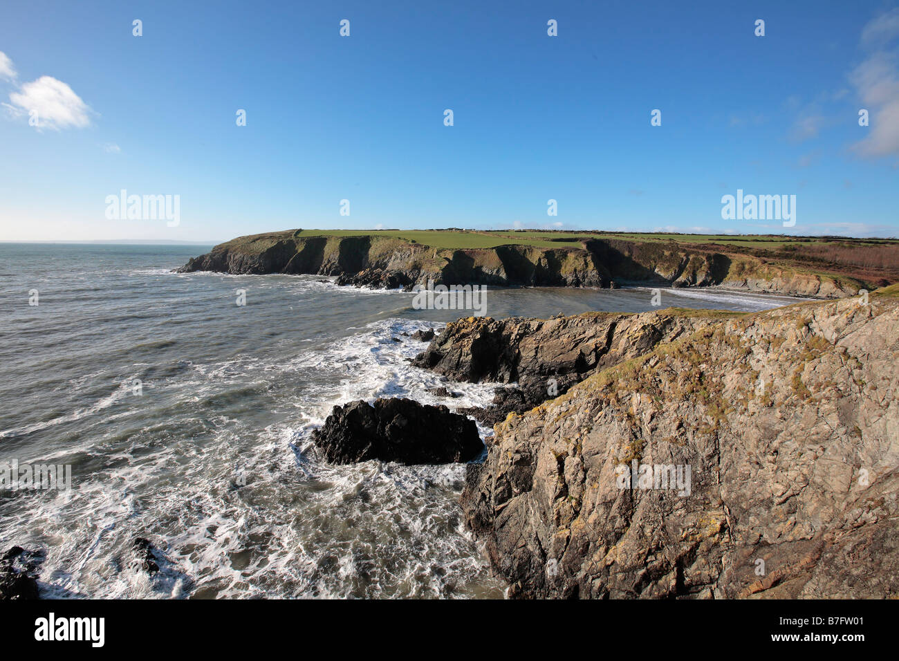 Costa di rame nella Contea di Waterford Foto Stock