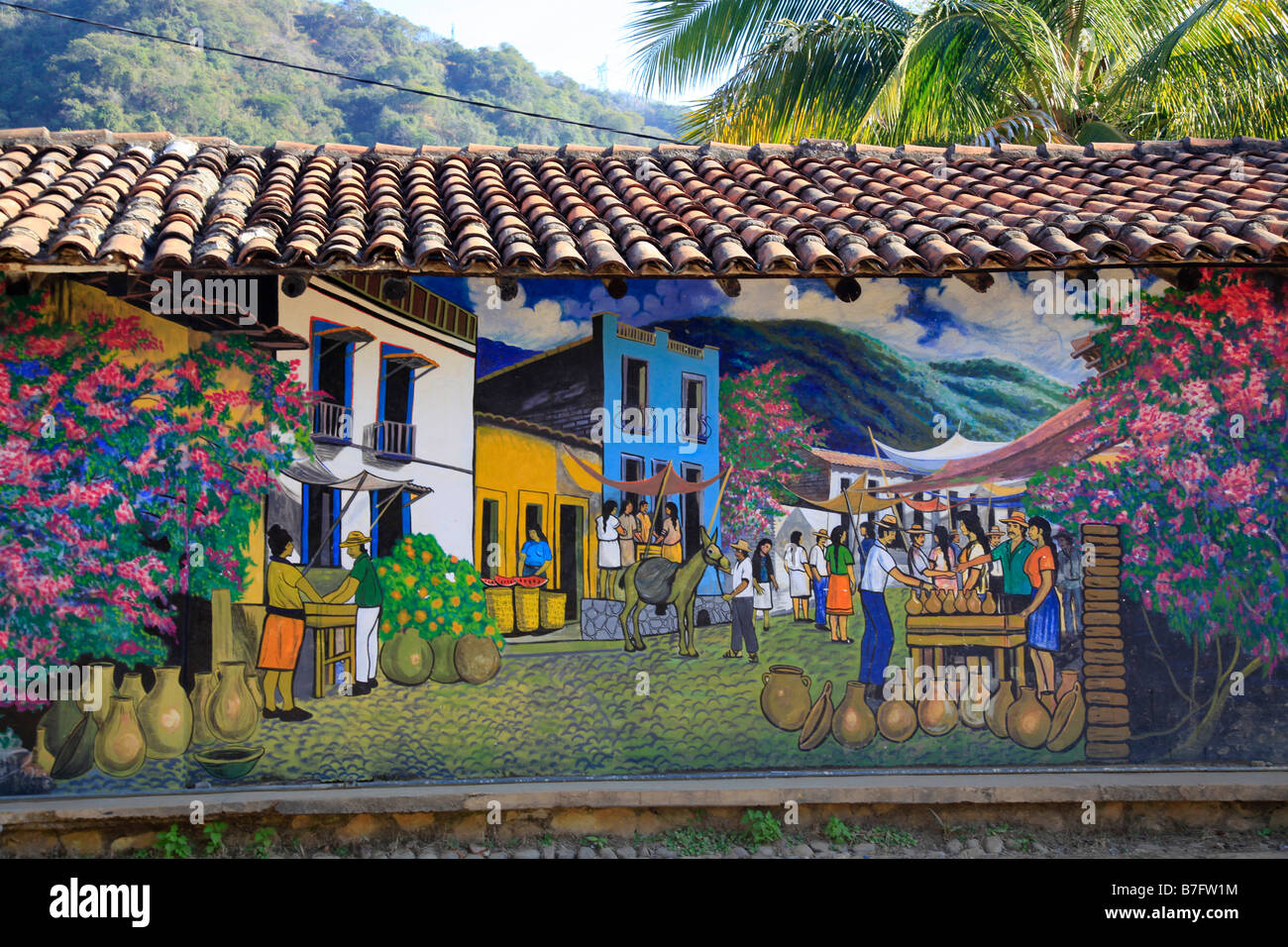 Copala Sierra Madre Mountains Sinaloa Messico villaggio città coloniale Foto Stock