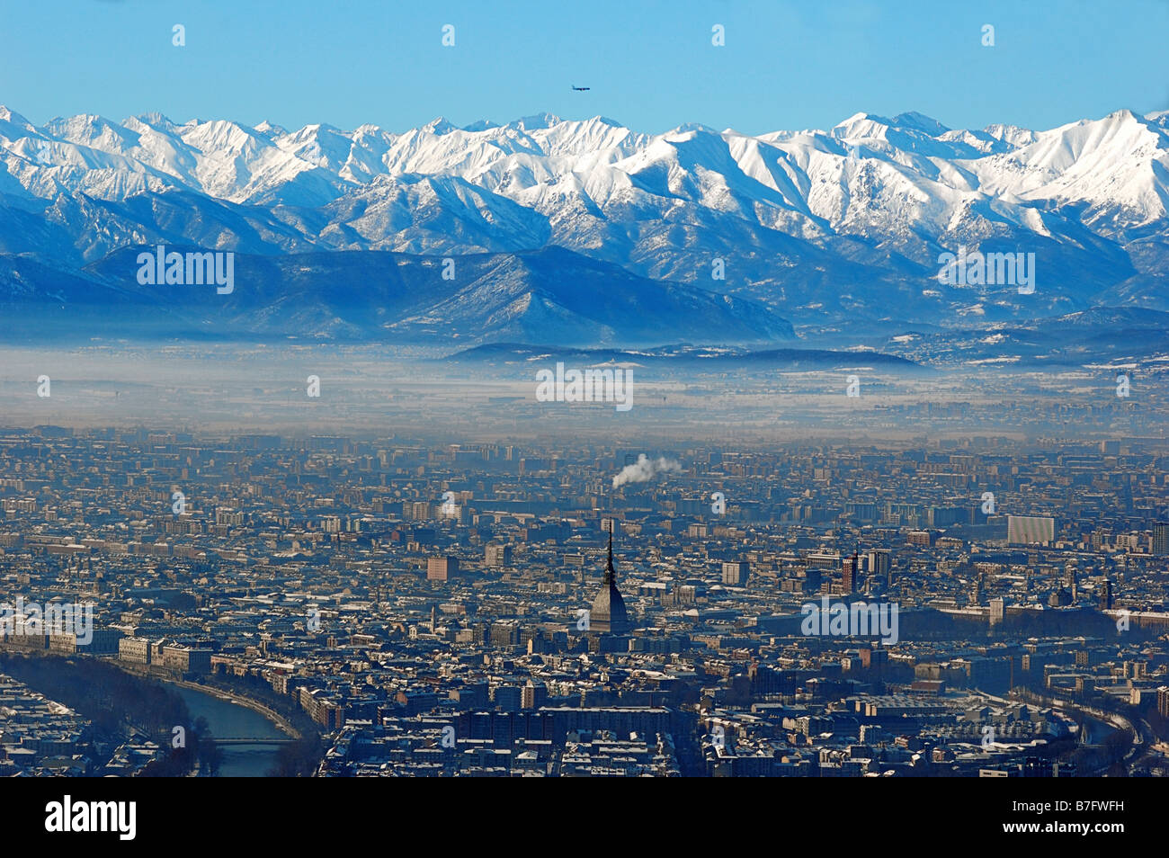 Torino e montagne, Italia Foto Stock