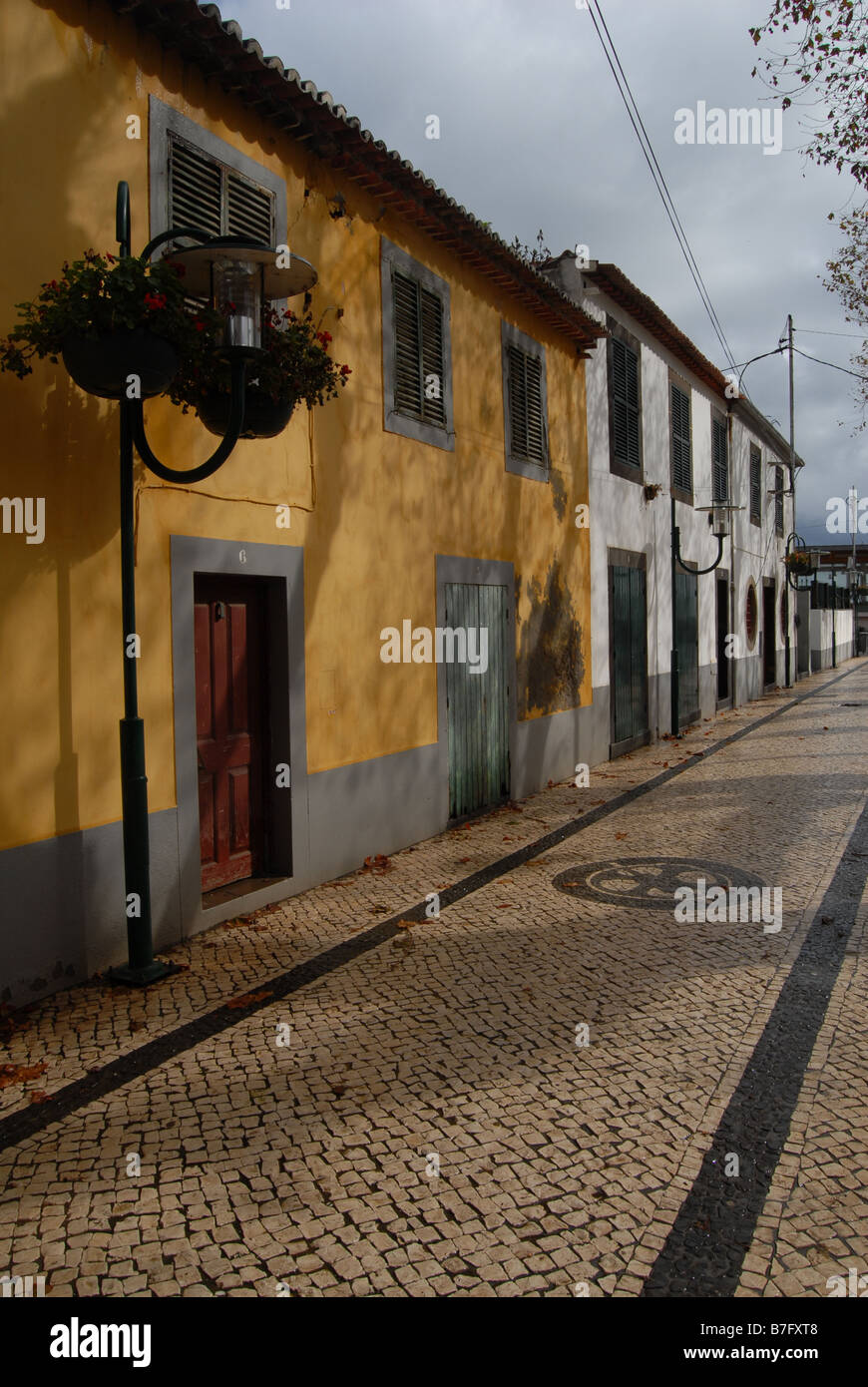 Strada di Ribeira Brava, Madera ,Portogallo Foto Stock