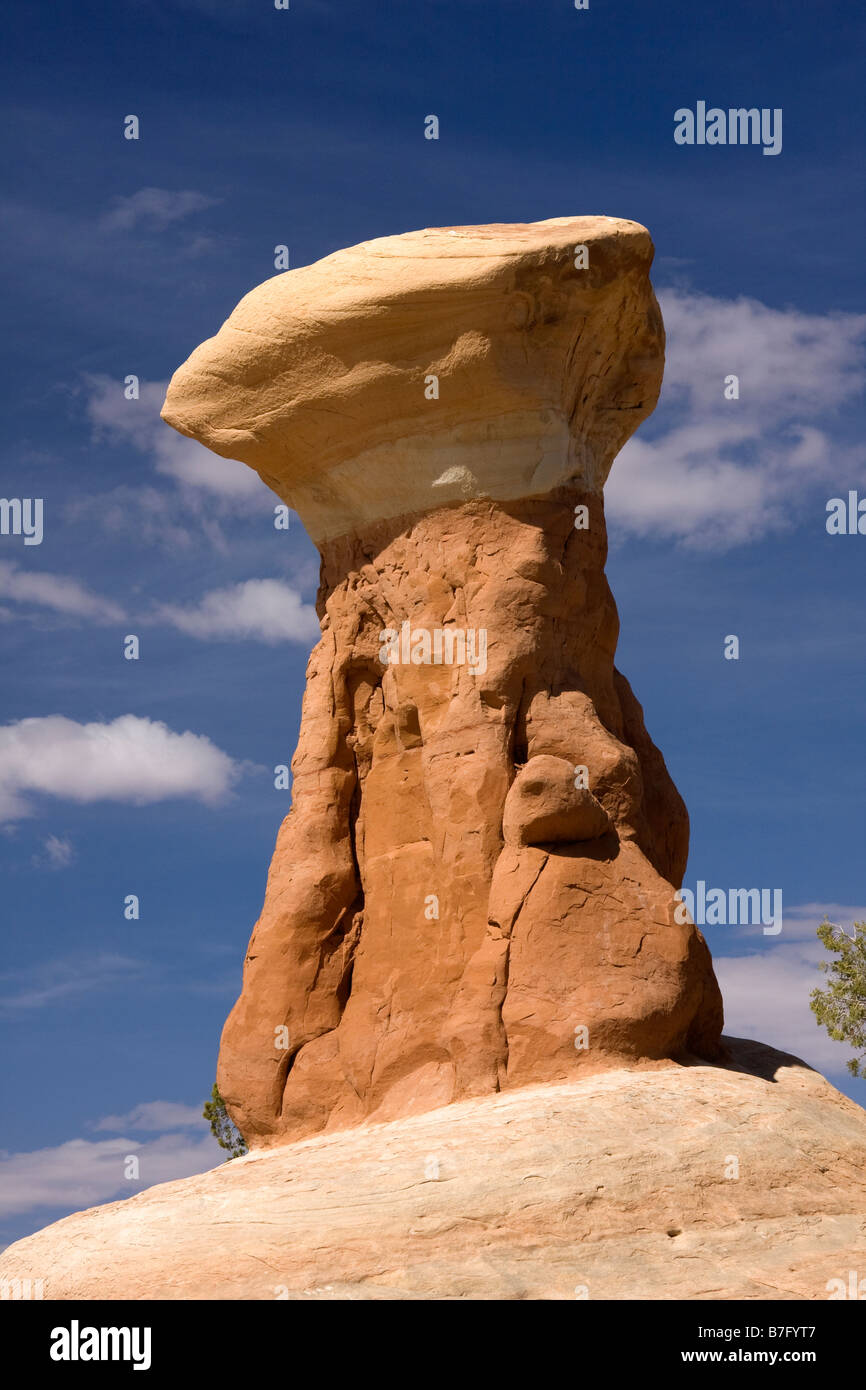 Hoodoos nel giardino Devils lungo il foro nella roccia strada in grande scala Escalante Utah Foto Stock