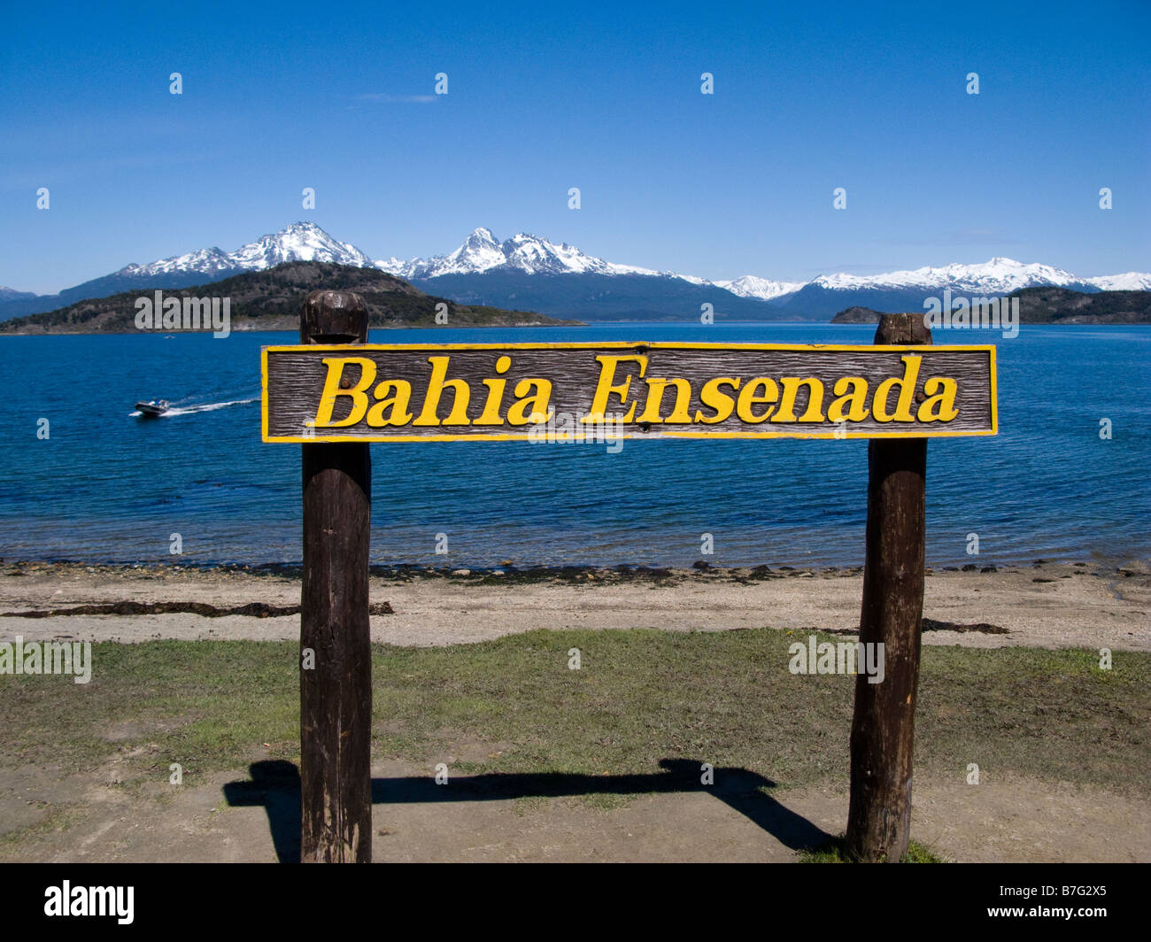 Bahía Ensenada, Ensenada Bay, Tierra del Fuego, Ushuaia, Patagonia, Argentina Foto Stock