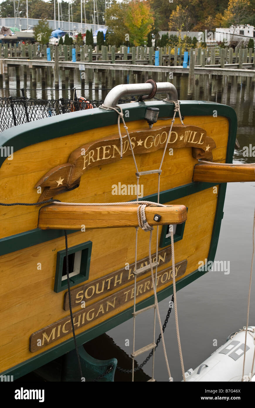 Gli amici di buona volontà, Michigan Maritime Museum in Sud Haven, Michigan, Stati Uniti d'America. Foto Stock