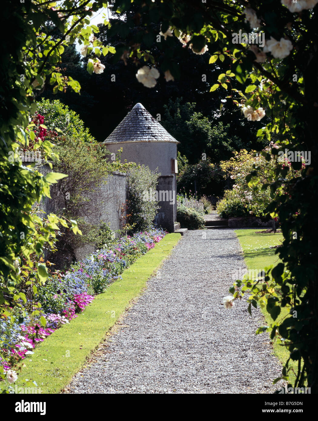 Il Giardino di Hill House, Helensburgh. Argyll and Bute. La Scozia. Regno Unito. Foto Stock