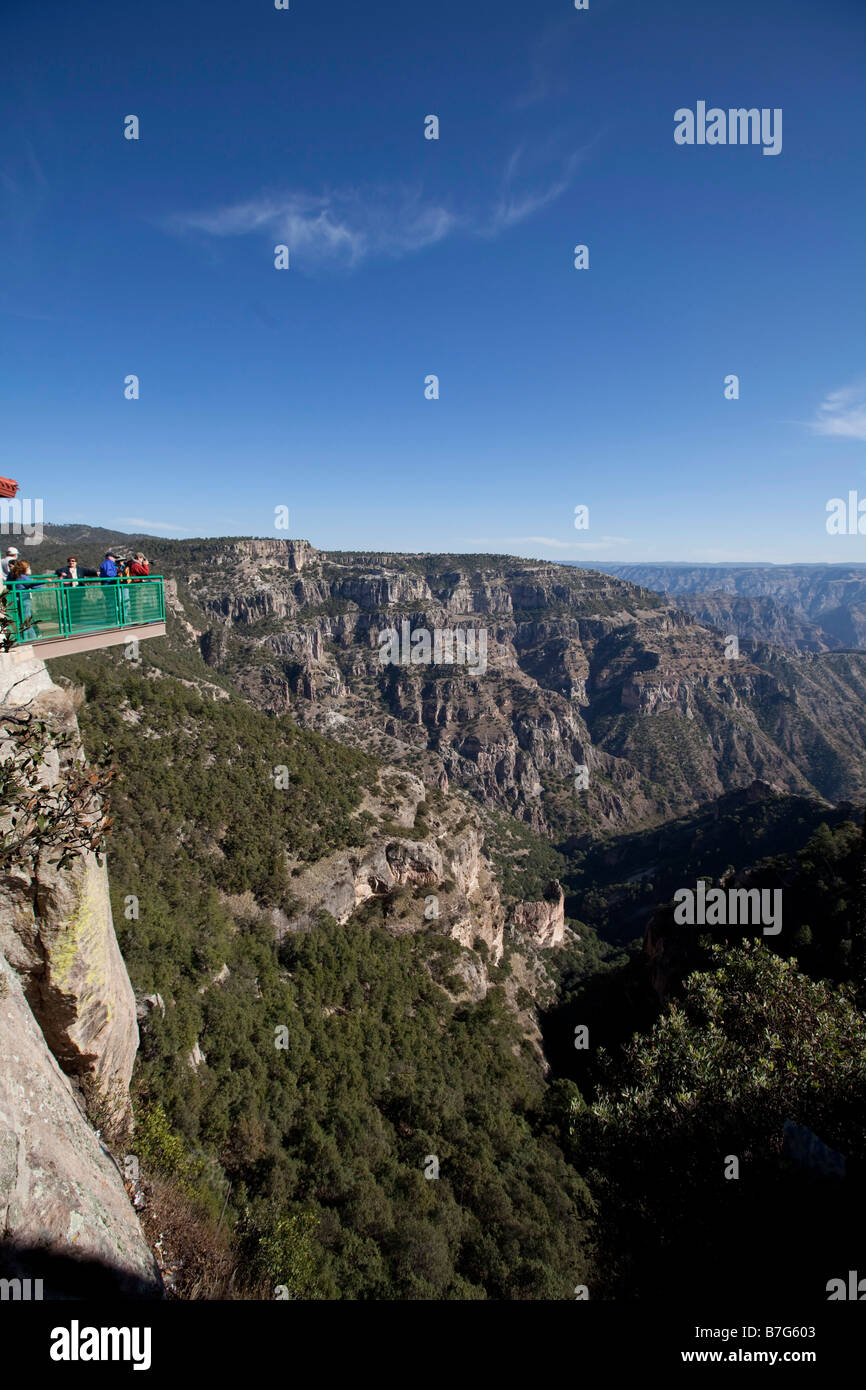 Divisadero lookout Canyon di rame Chihuahua in Messico Foto Stock