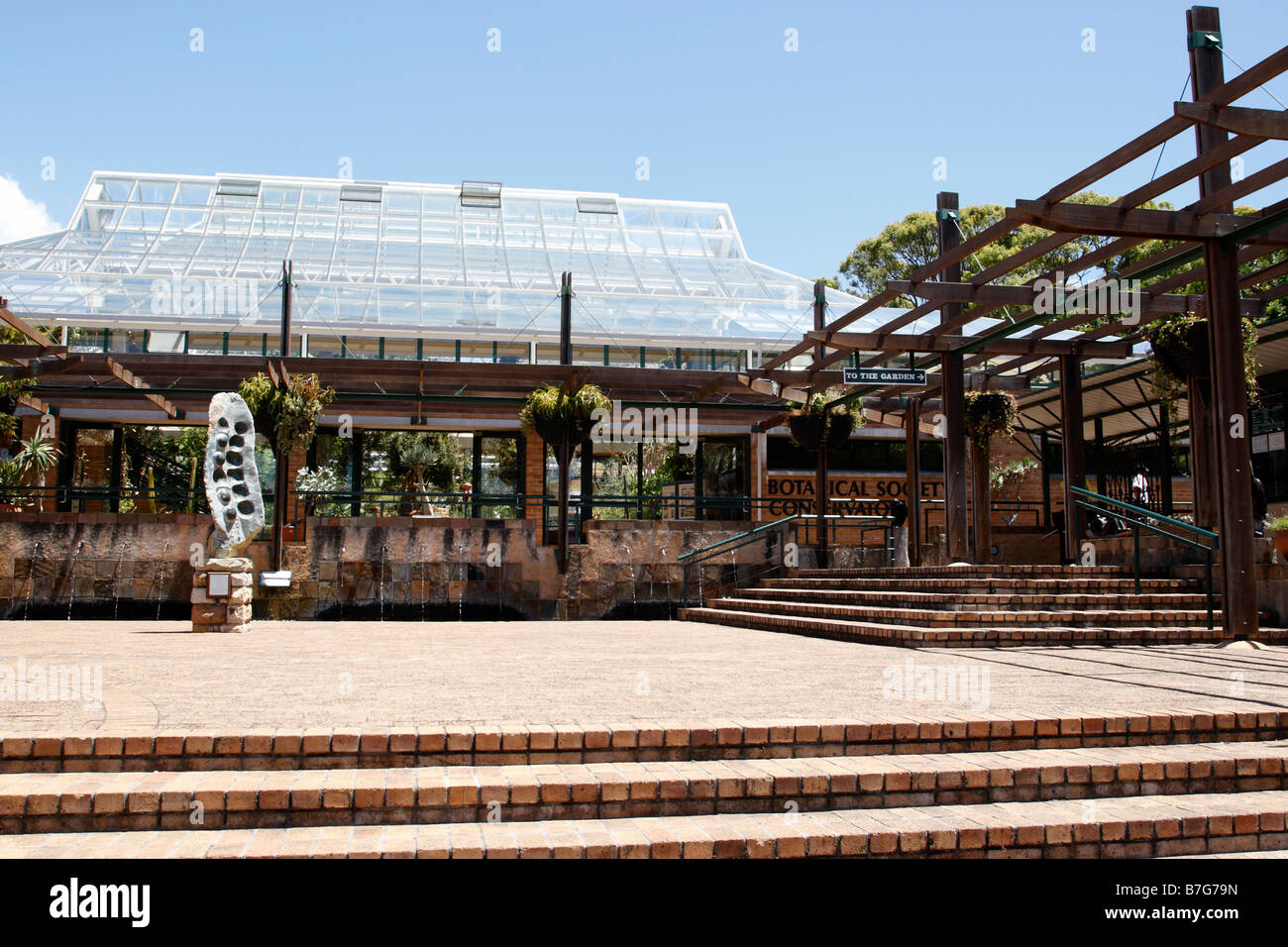 Ingresso di Kirstenbosch National Botanical Garden Fondato nel 1913 Città del Capo SUD AFRICA Foto Stock
