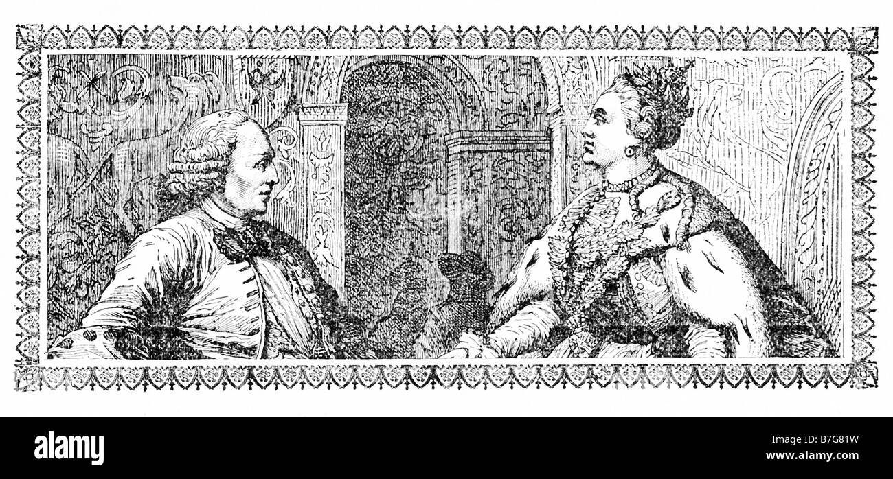 Caterina incontra Diderot Foto Stock