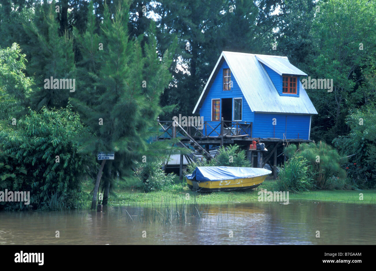 Rio Parana Delta piastra rio buenos aires argentina Foto Stock