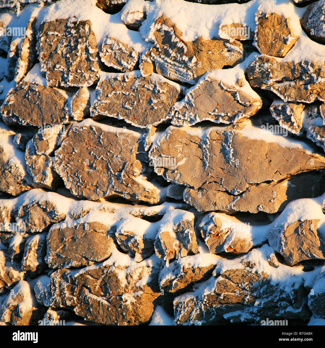 Parete di pietra Foto Stock