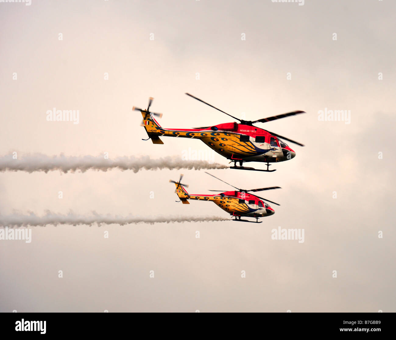 Indian Airforce elicottero Team Display Foto Stock