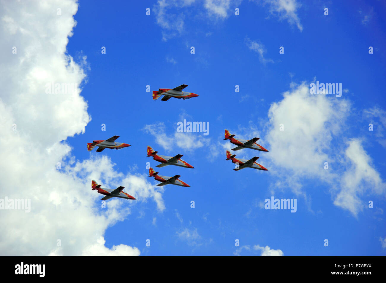 Aeronautica militare spagnolo del team di visualizzazione Foto Stock