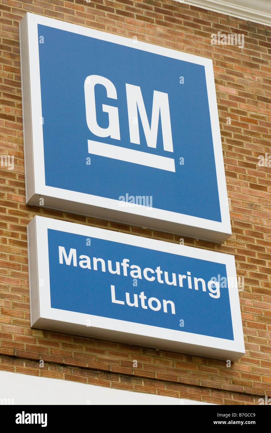 GM impianto Vauxhall a Luton, Bedfordshire Regno Unito Foto Stock