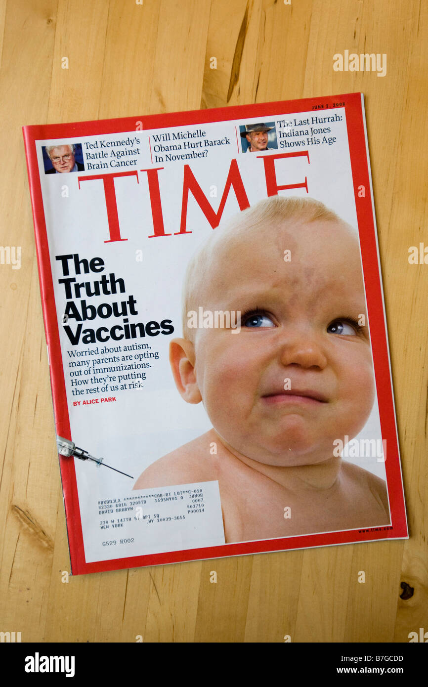 2 giugno 2008 numero della rivista Time con immagine microstock sul coperchio Foto Stock