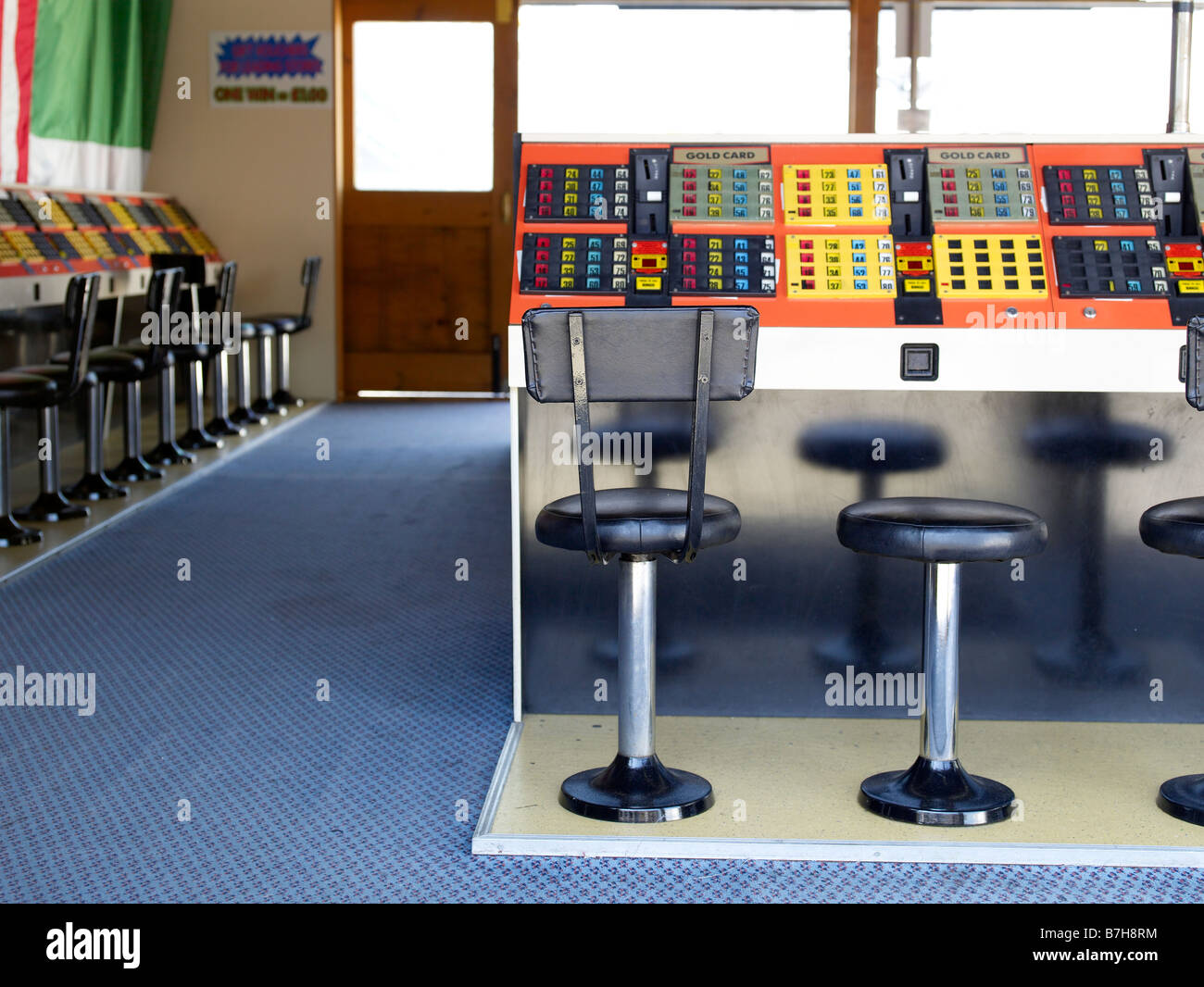 Fiera inglese bingo slot machines Foto Stock