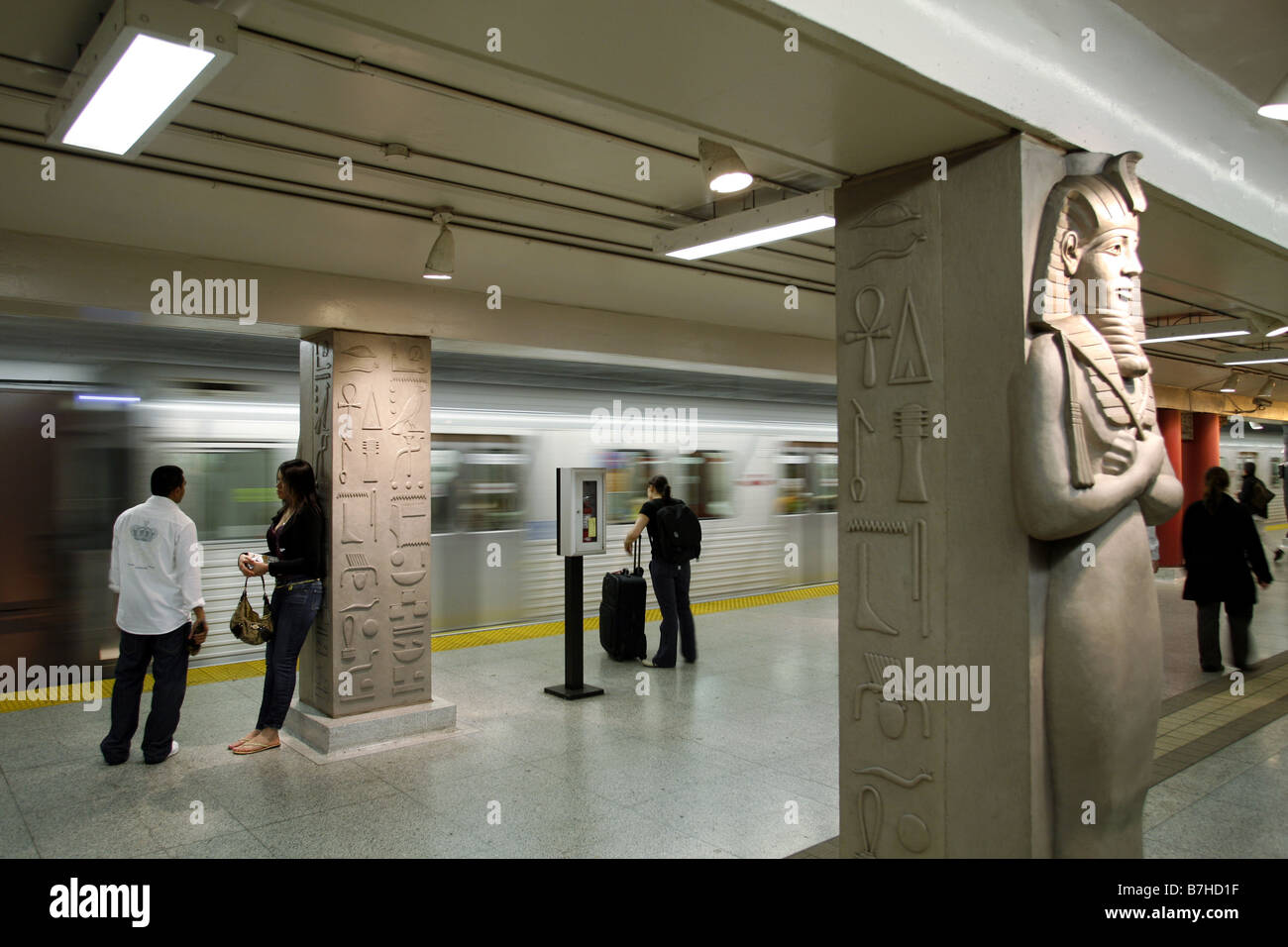 Museo della stazione della metropolitana di Toronto, Ontario, Canada Foto Stock