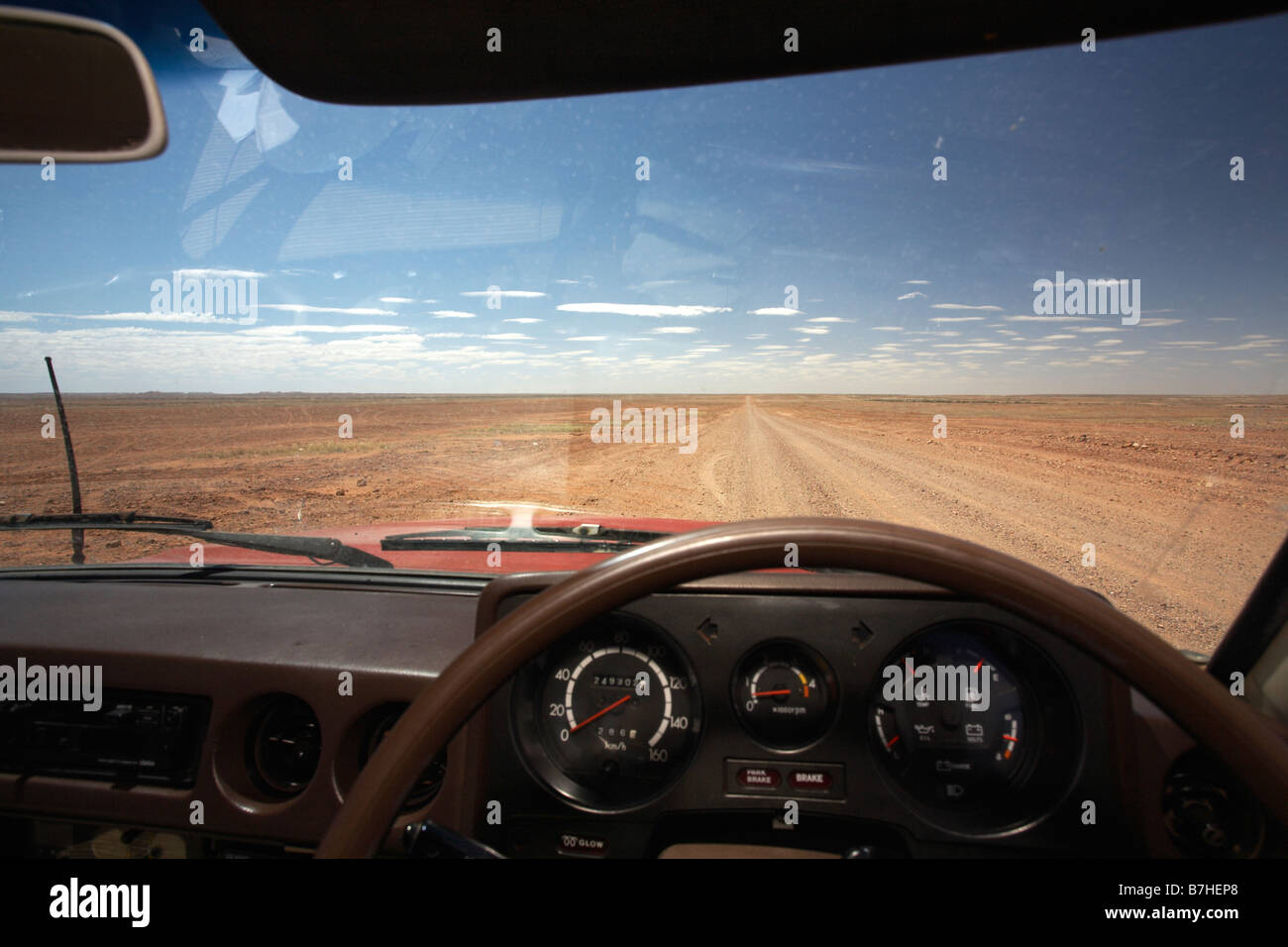 Oodnadatta Track vicino a Coober Pedy, South Australia, Australia Foto Stock